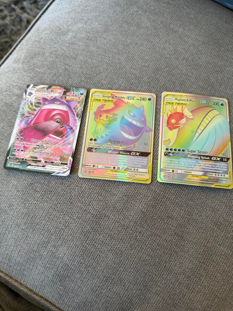 BIEDEN!PokémonKaart:Gengar VMAX,Gengar& Mimikyu GX, Magikarp, Hobby en Vrije tijd, Verzamelkaartspellen | Pokémon, Ophalen, Zo goed als nieuw