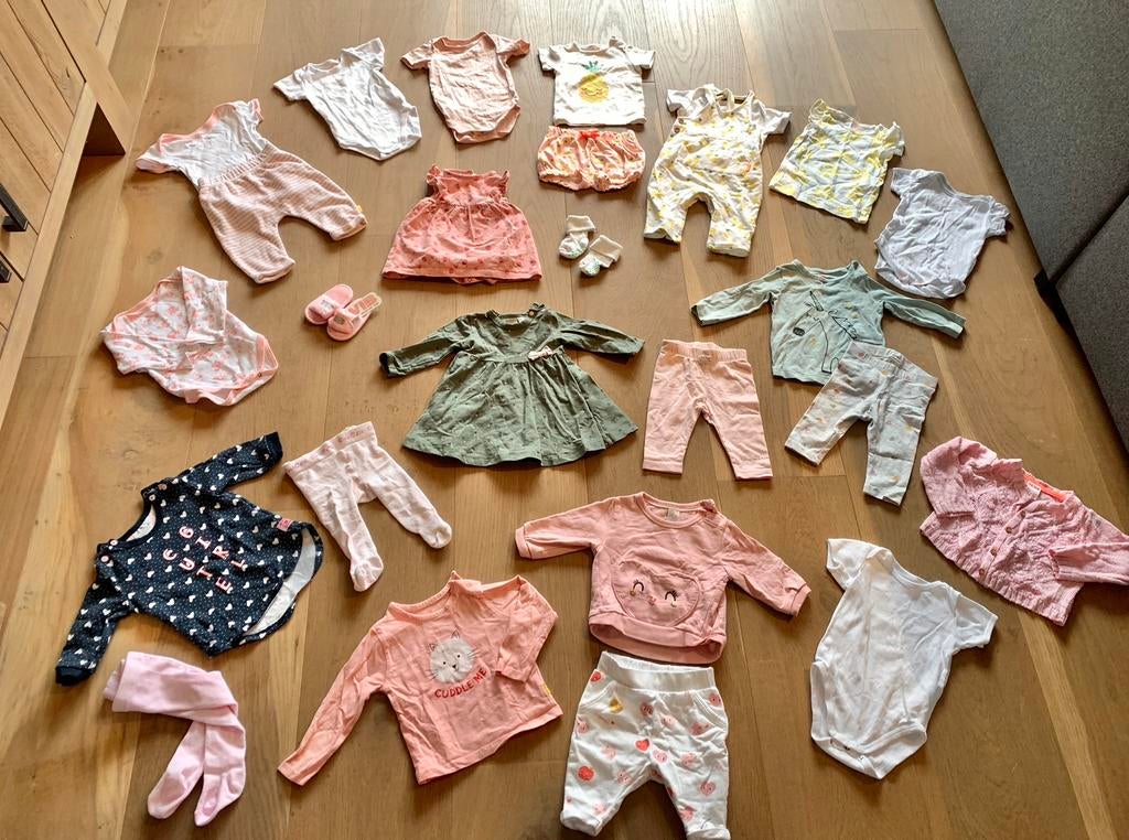 🌸Baby zomer kleding pakket meisje maat 62 ☀️ Leuke setjes, Ophalen of Verzenden, Zo goed als nieuw, Meisje, Setje