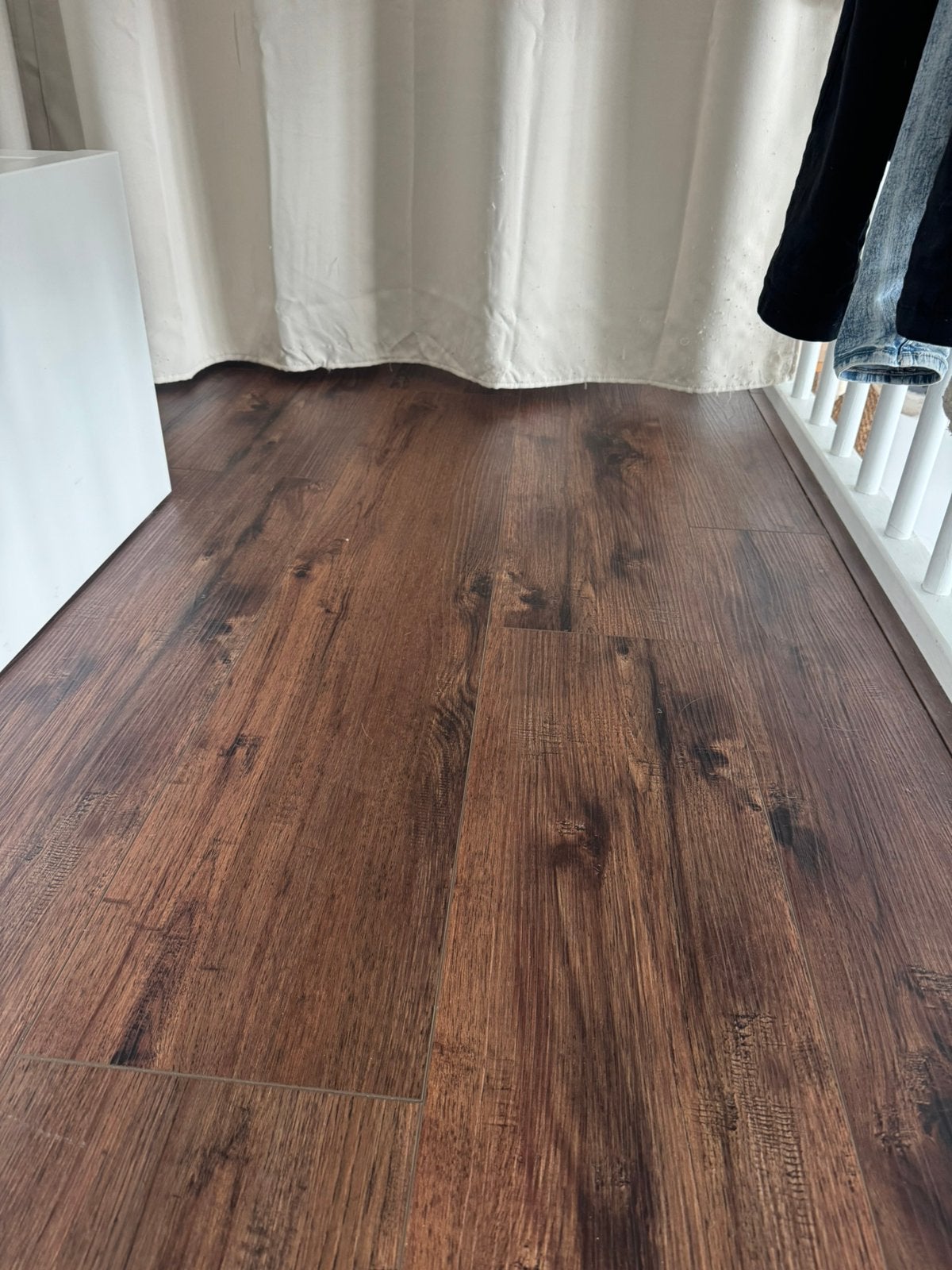 PVC vloer donker eiken, Ophalen, Gebruikt, Bruin, Overige typen