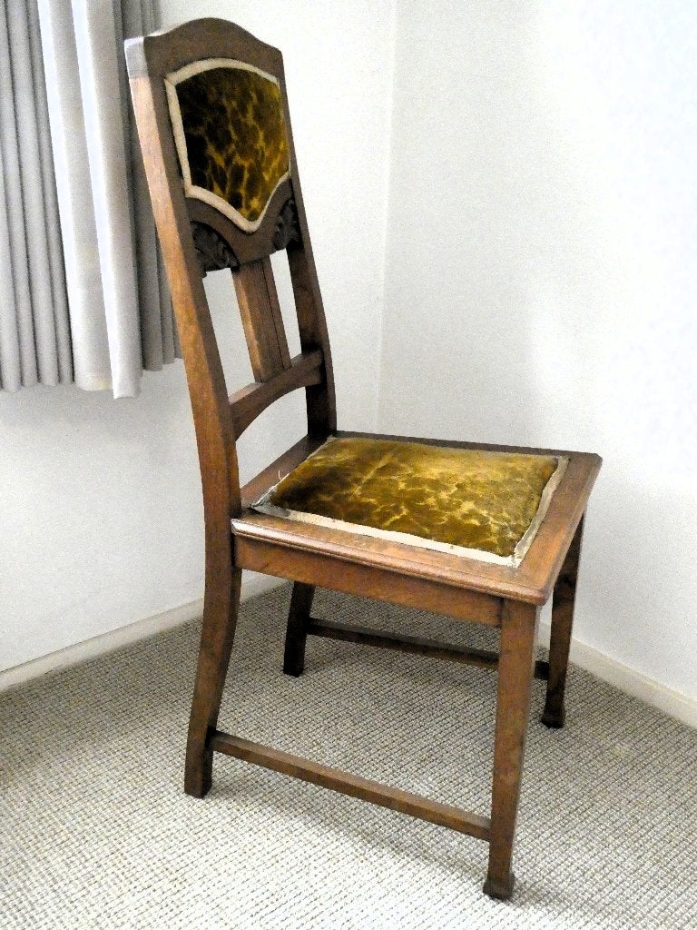 eetkamerstoel, Gebruikt, Bruin, Vijf, Zes of meer stoelen, Hout