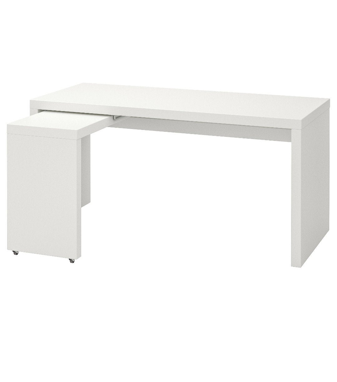 malm bureau, Huis en Inrichting, Ophalen, Gebruikt, IKEA, Wit