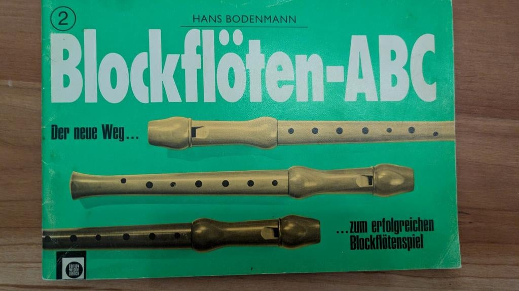 Blokfluiten-ABC Hans Bodenmann, Ophalen of Verzenden, Les of Cursus, Blokfluit