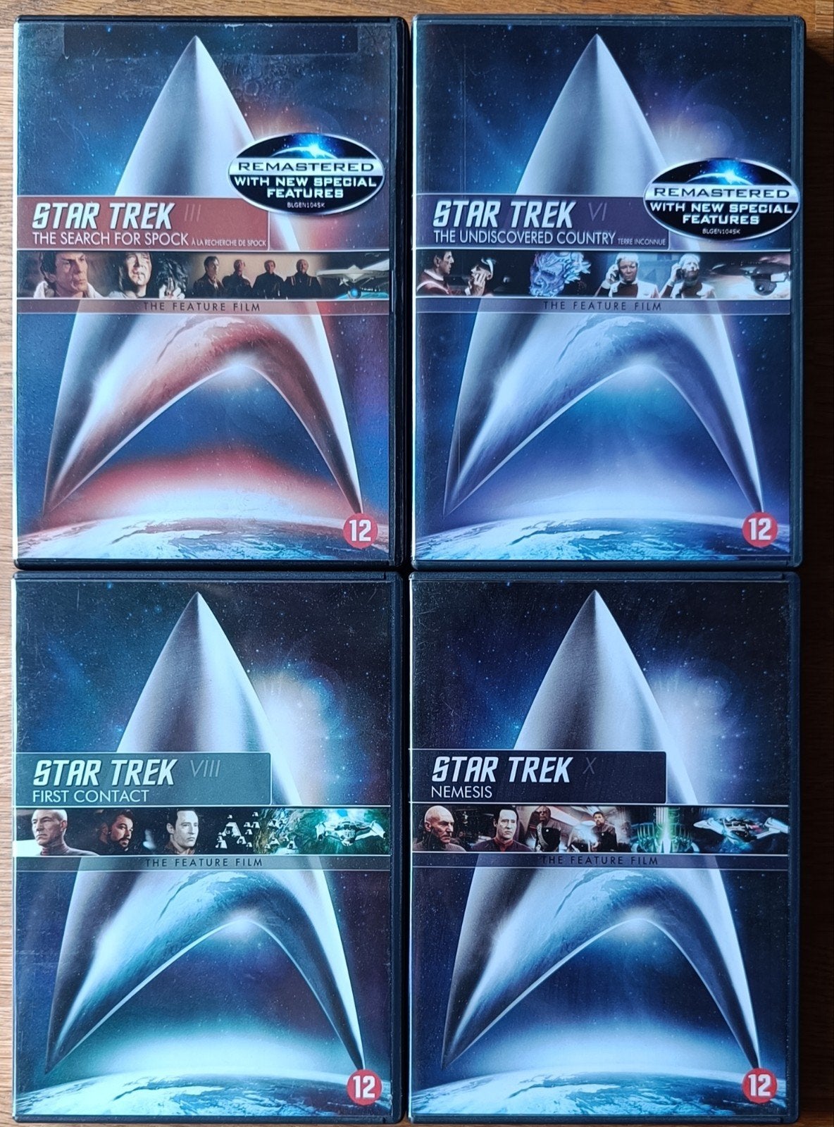 Star Trek DVD: 4 films, Nederlands, Inclusief doosje, Ophalen of Verzenden, Science Fiction