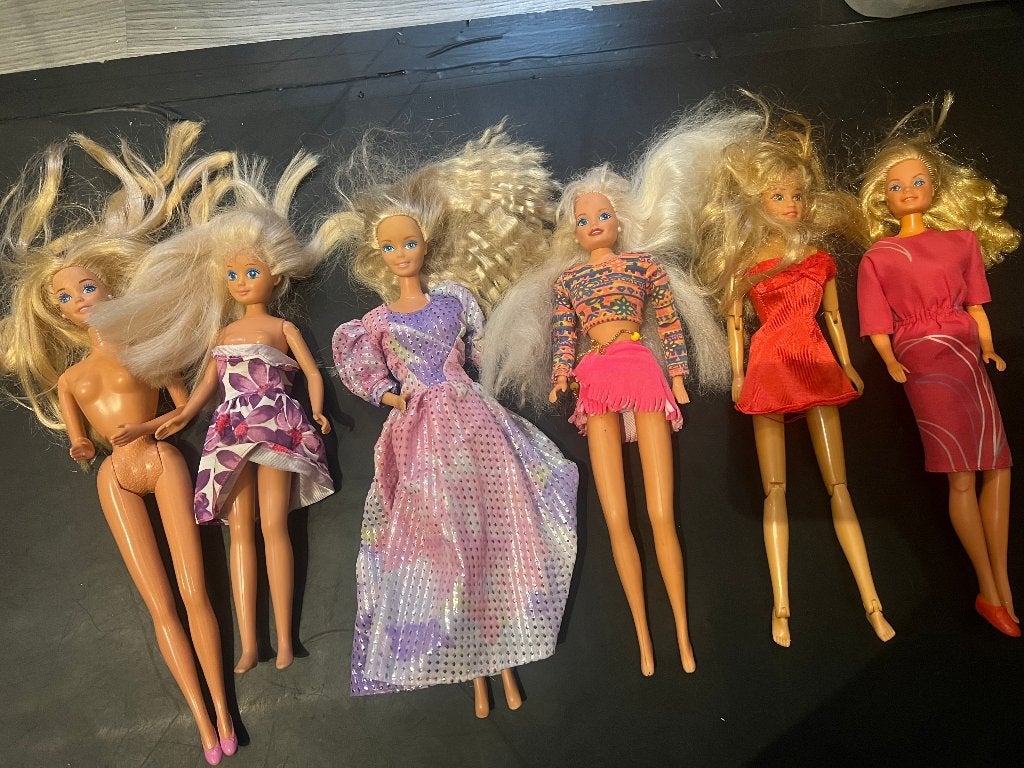 Vintage lotje barbies Mattel barbiepoppen prinses poppen, Verzamelen, Poppen, Ophalen of Verzenden, Gebruikt, Fashion Doll