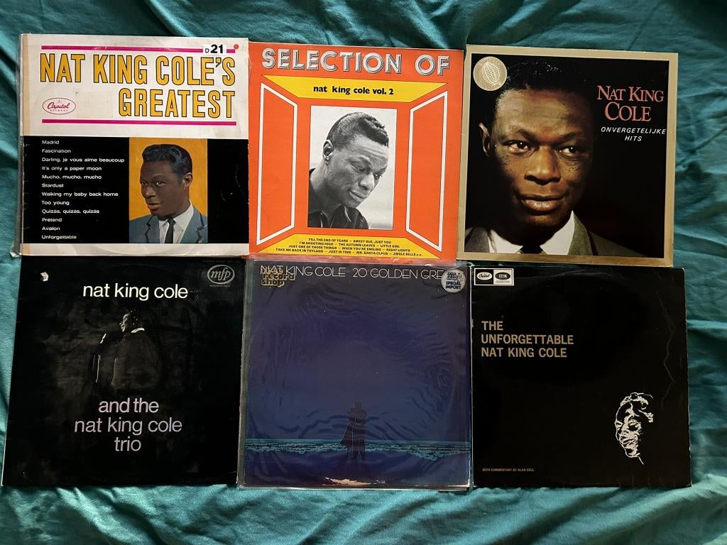 12 LP's Nat King Cole (ook per stuk te koop), 1960 tot 1980, Gebruikt, Ophalen of Verzenden, 12 inch