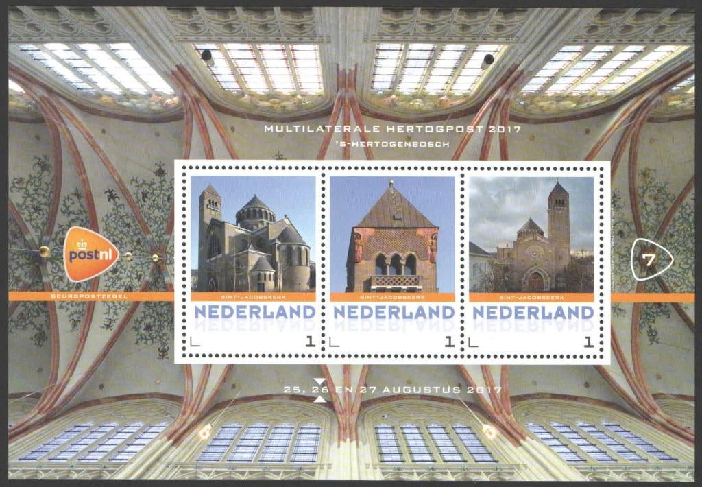 Postzegels Multilaterale Hertogpost 2017 (7), Postzegels en Munten, Postzegels | Nederland, Ophalen of Verzenden, Na 1940, Postfris