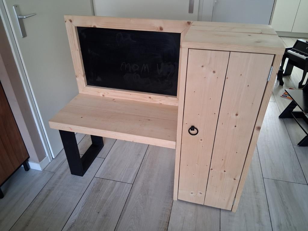 Speelkeuken steigerhout, Ophalen