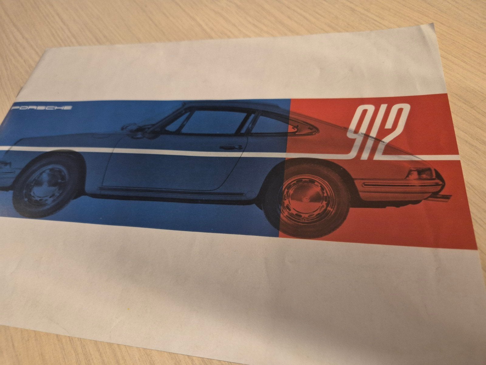 porsche 912 folder jaren 60 modellen keurige herdruk, Ophalen of Verzenden, Zo goed als nieuw, Porsche