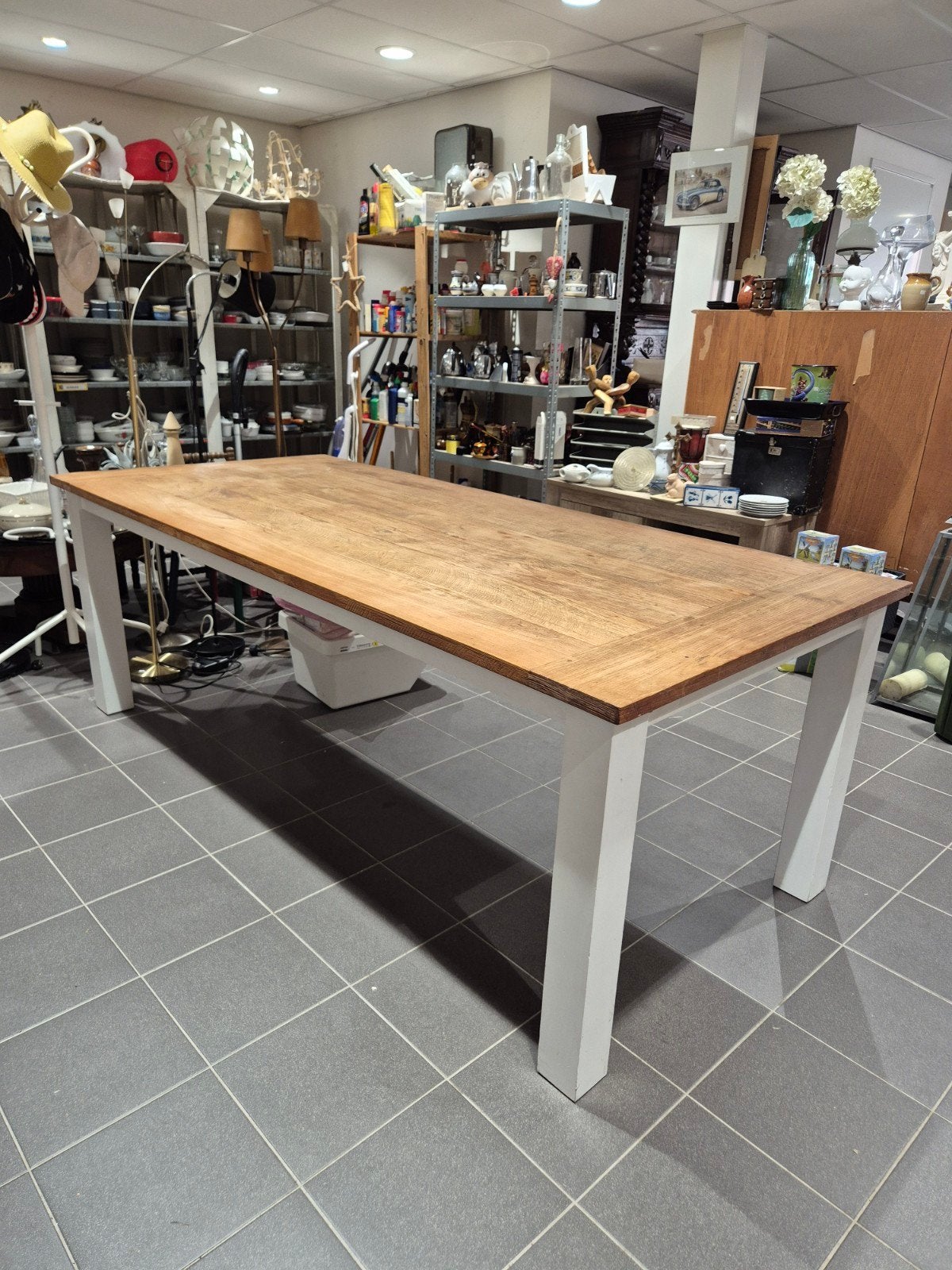 landelijke eettafel, Ophalen, Onbekend, 200 cm of meer, 50 tot 100 cm