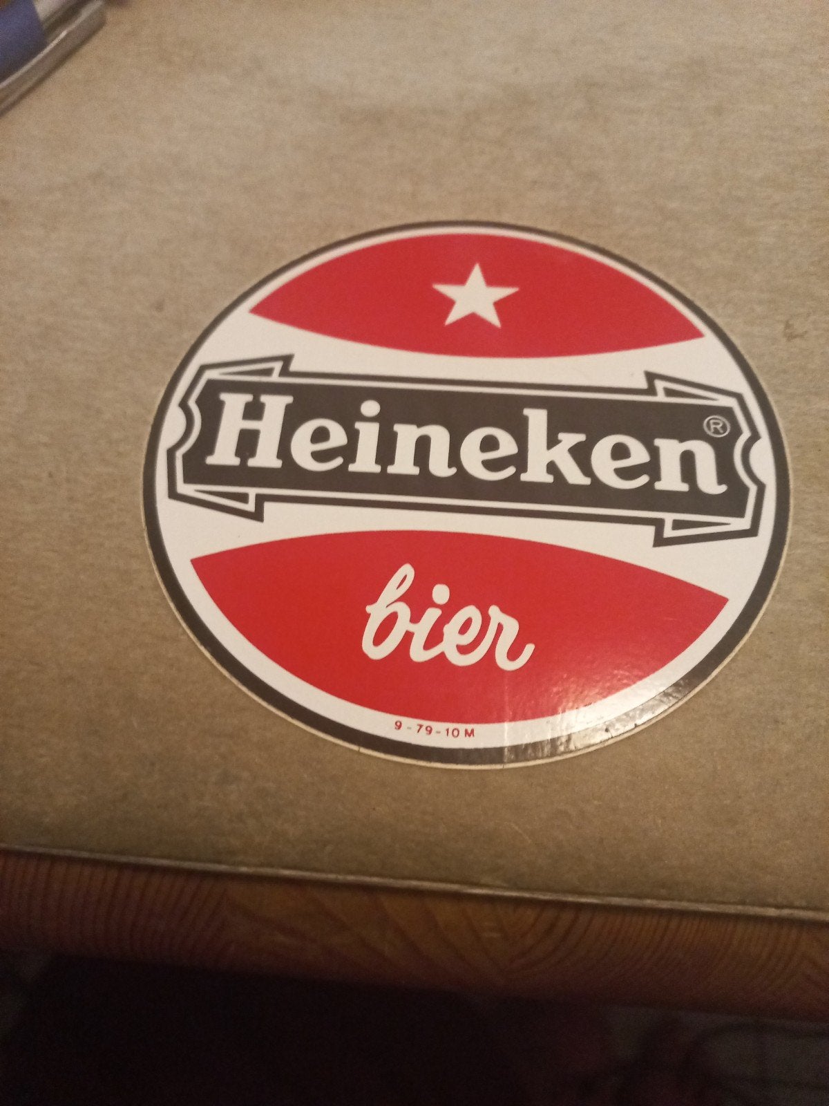Vintage Heineken Bier Sticker - Zeldzaam Verzamelobject, Verzamelen, Stickers, Ophalen of Verzenden