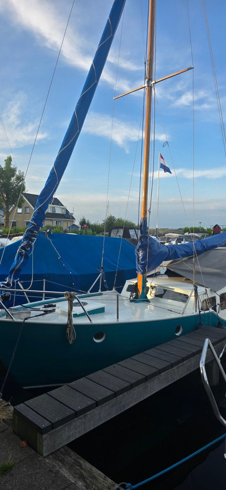 Unieke zeilboot bakdekker, Ophalen, Staal, Benzine