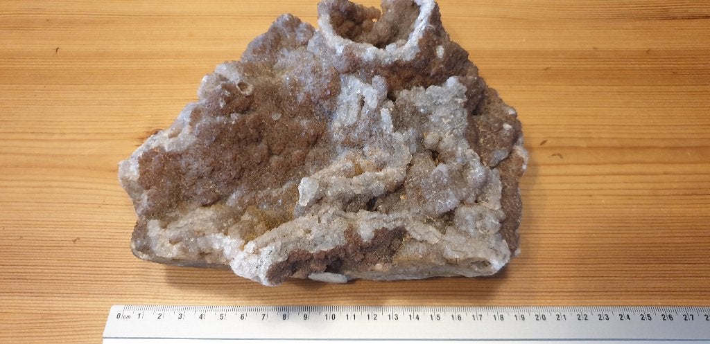 Prachtig groot stuk Bergkristal. Met kleine geode., Verzamelen, Ophalen of Verzenden