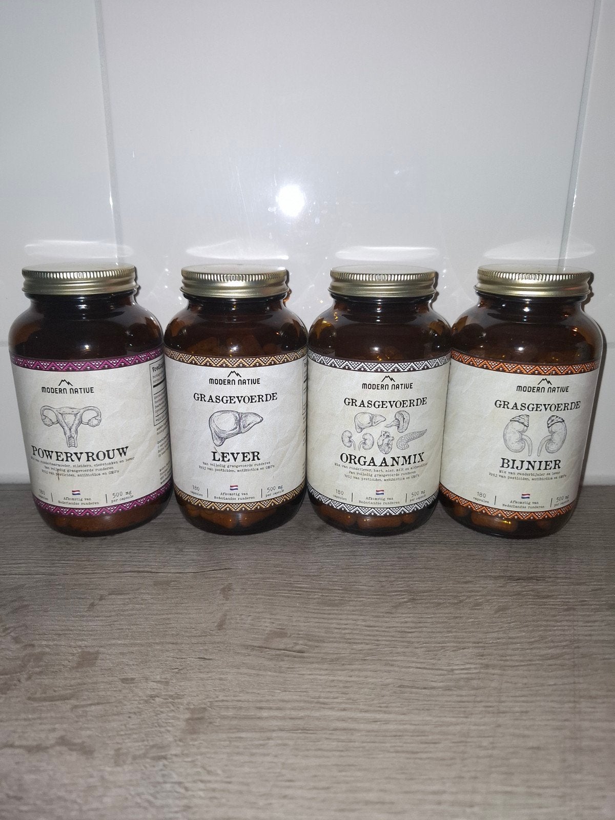 Modern Native Voedingssupplementen (5 soorten), Ophalen of Verzenden, Zo goed als nieuw, Overige typen