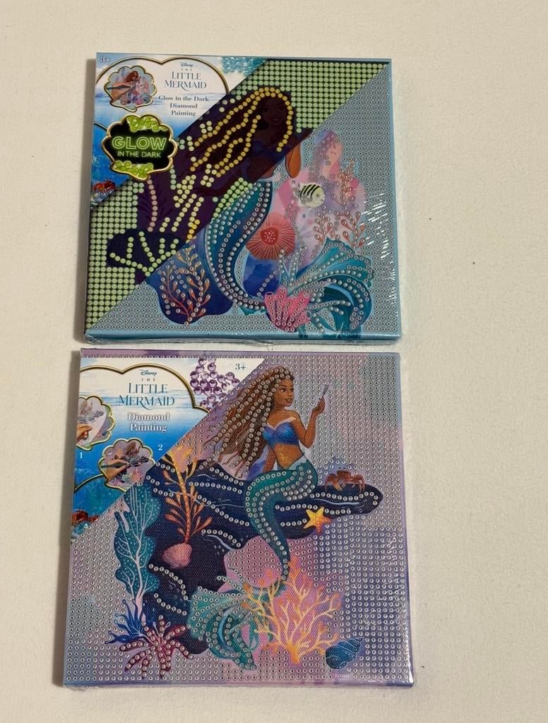 Disney De Kleine Zeemeermin Diamond Painting Set (2 stuks), Ophalen of Verzenden, Nieuw