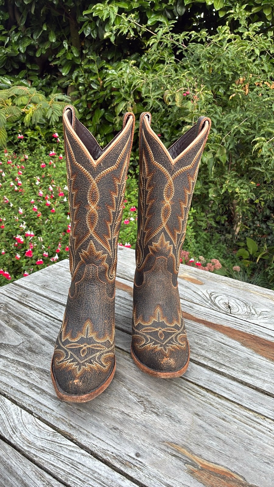 Foto 5 van Handgemaakte leren cowboylaarzen Boots by M maat 39