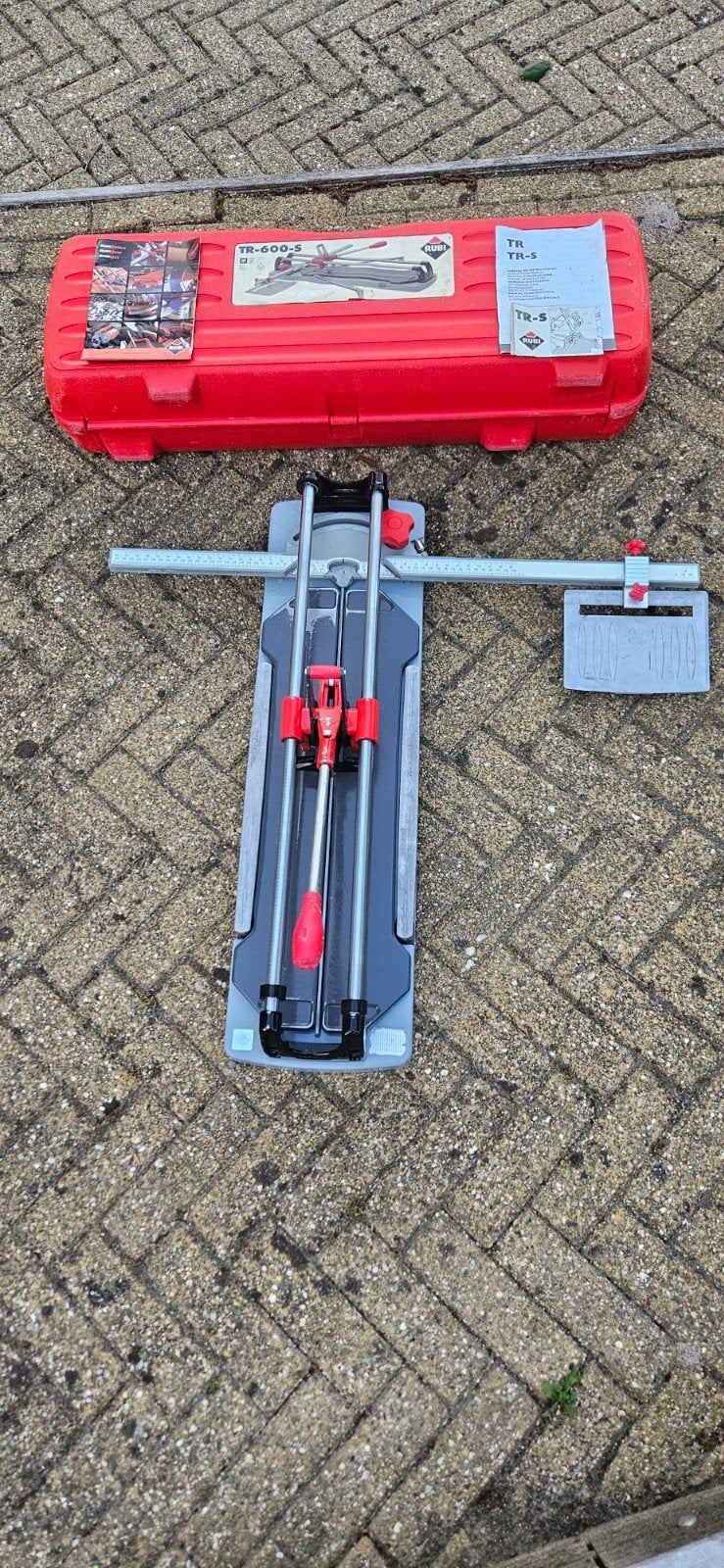 Rubi Tegelsnijder TR-600-S met koffer - Zo goed als nieuw !!, 60 cm of meer, Ophalen of Verzenden, Zo goed als nieuw, 10 m² of meer