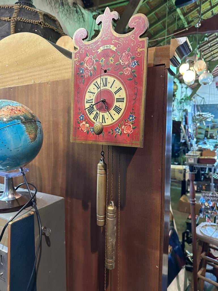 Antieke houten klok uit 1740 -, Ophalen
