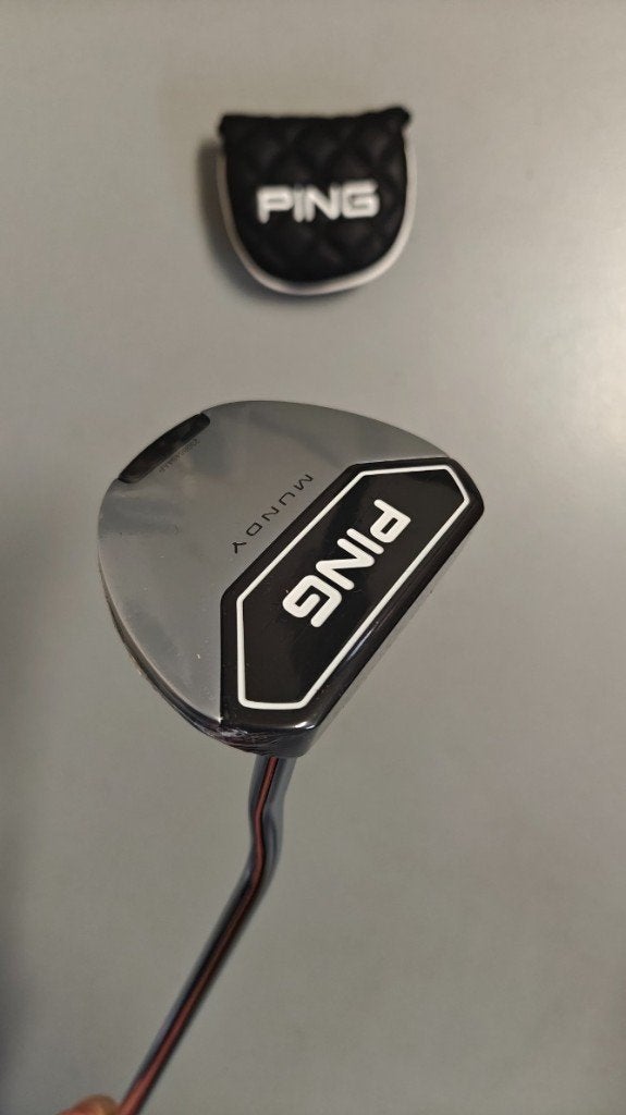 PING Mundy mallet putter, rechtshandig 34 inch GLOEDNIEUW, Onbekend, Nieuw, Ophalen of Verzenden, PING