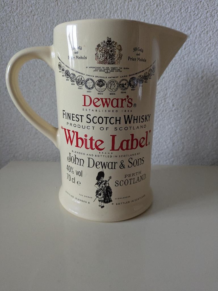 Whisky kan DEWAR'S WHITE LABEL Scotch Whisky, Verzamelen, Ophalen of Verzenden, Zo goed als nieuw, Gebruiksvoorwerp