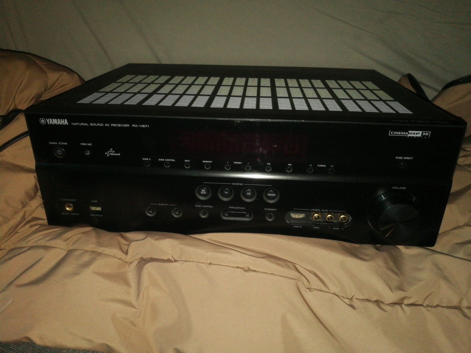 Yamaha RX V671 1000 watt beast in goede werkende conditie, Gebruikt, Yamaha, Ophalen of Verzenden, 120 watt of meer