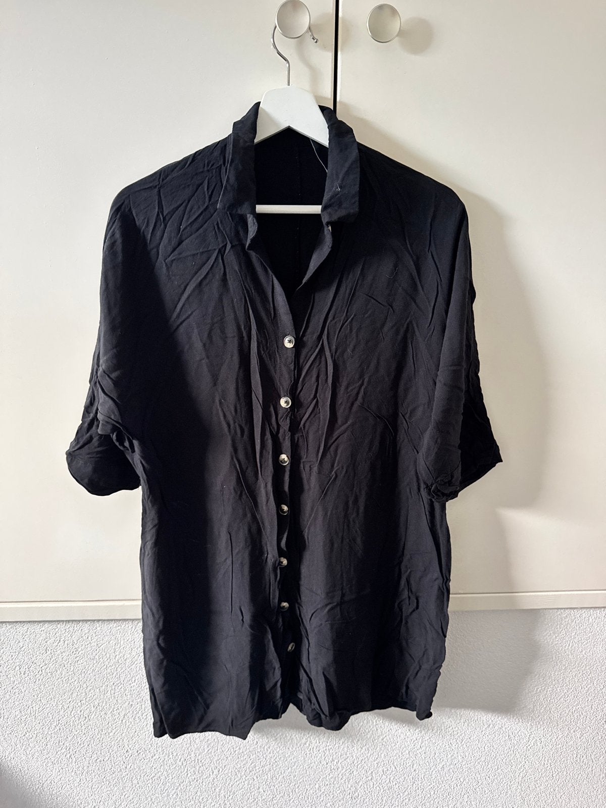 Zwart blousejurk Pull&Bear maat M, Ophalen of Verzenden, Gedragen, Maat 38/40 (M), Zwart