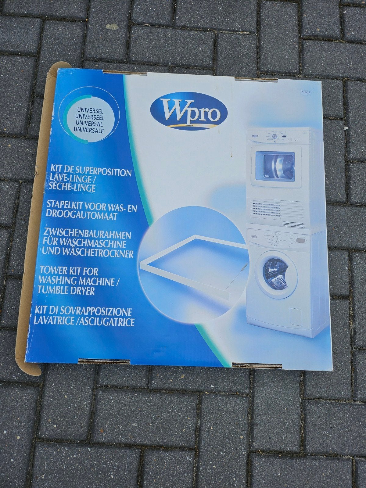 Nieuw Wpro Universeel Stapelkit voor Was- en Droogautomaat, Ophalen of Verzenden, Nieuw