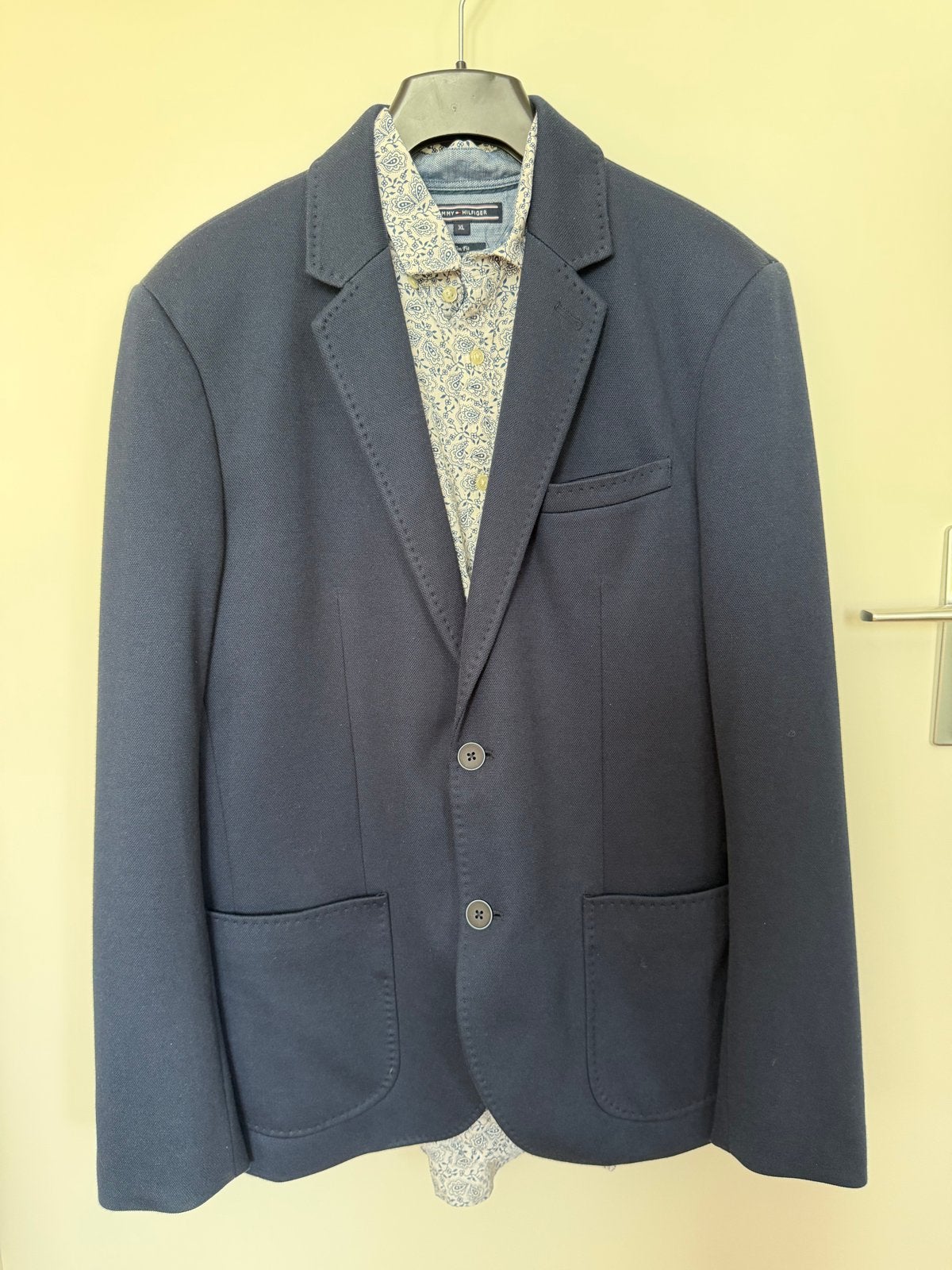 Angelo Litrico Slim Fit Colbert Maat 52/54 (L), Kleding | Heren, Ophalen, Zo goed als nieuw, Maat 52/54 (L), Blauw