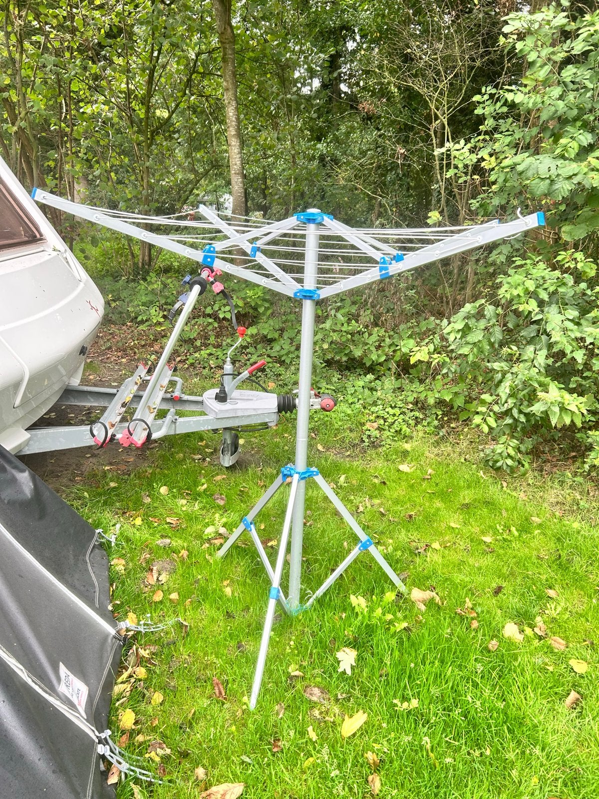 Camping droogrek op statief, Ophalen, Gebruikt