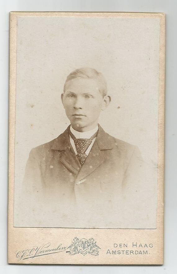 CDV Vermeulen Amsterdam  Den Haag, Gebruikt, Foto, Ophalen of Verzenden, Voor 1940