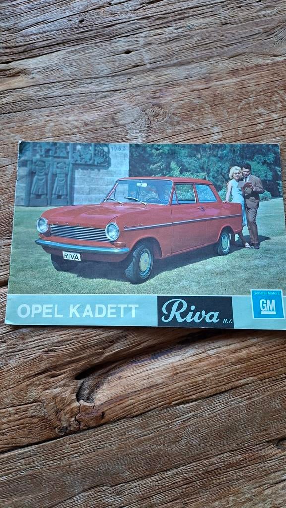 Oude reclame folder voor GM Opel Kadett., Ophalen