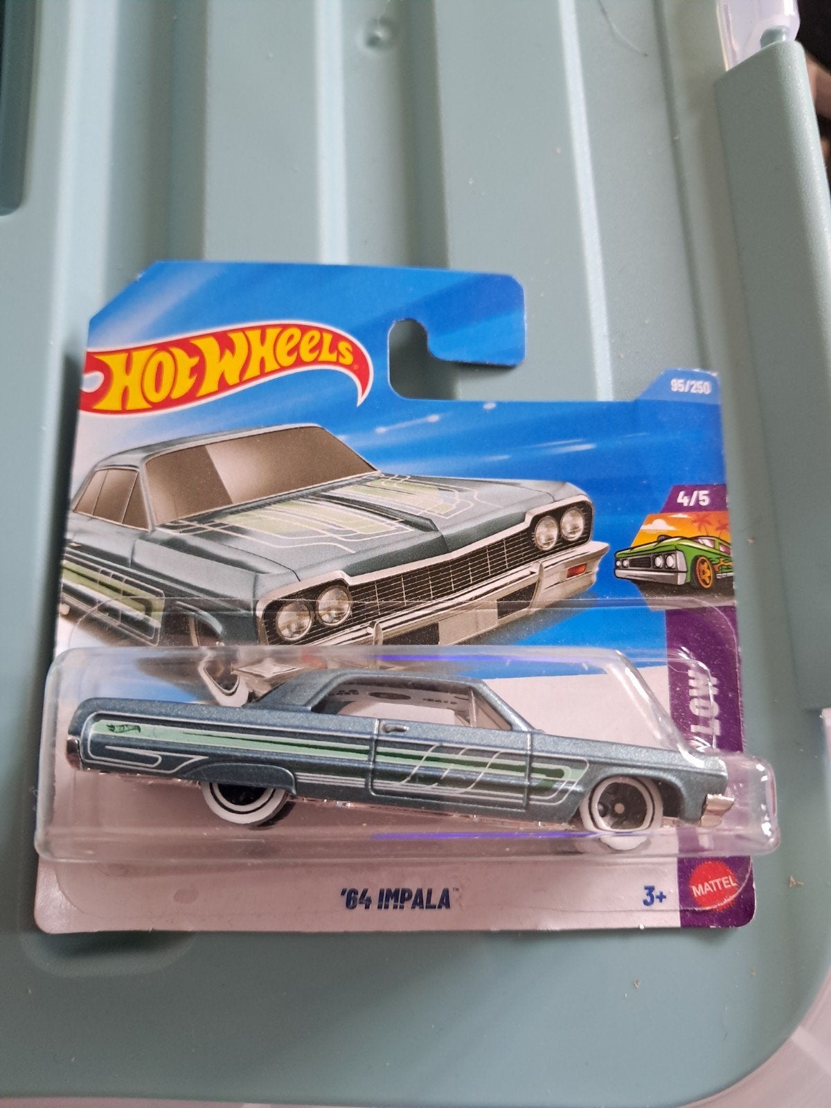 Hot Wheels 84 Chevrolet Impala blauw groen nieuw in ovp, Ophalen of Verzenden, Nieuw, Auto