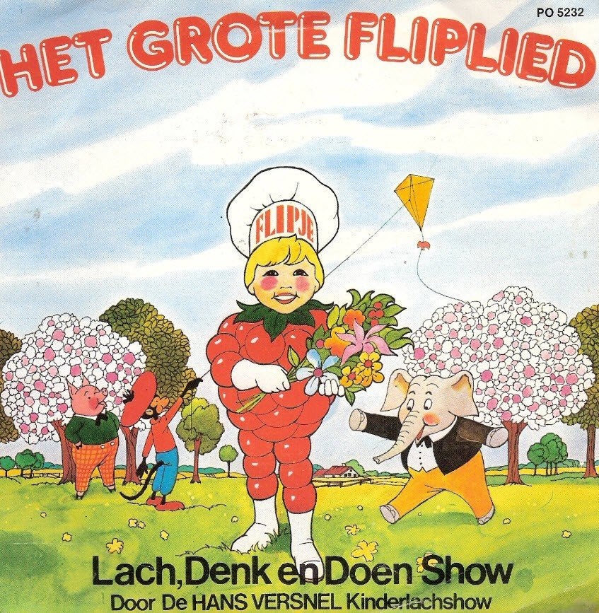 Hans Versnel Lach Denk en Doen Show - Grote Fliplied -FLIPJE, Ophalen, Kuifje, Gebruikt, Overige typen