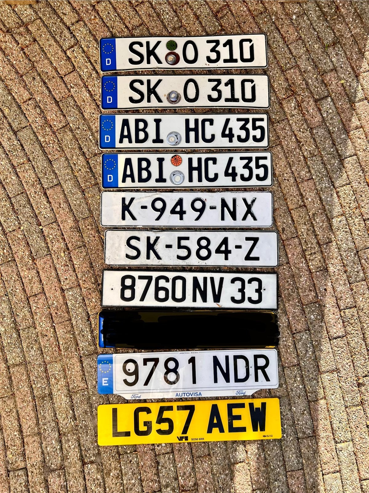 Diverse kentekenplaten, Ophalen of Verzenden, Gebruikt, Auto's
