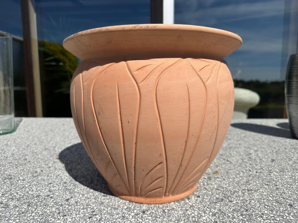 Terracotta pot, Ophalen, Rond, Zo goed als nieuw, Minder dan 40 cm