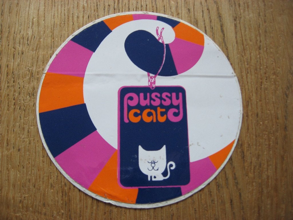 Sticker pussy cat 10,5 cm, Ophalen, Nieuw, Overige typen