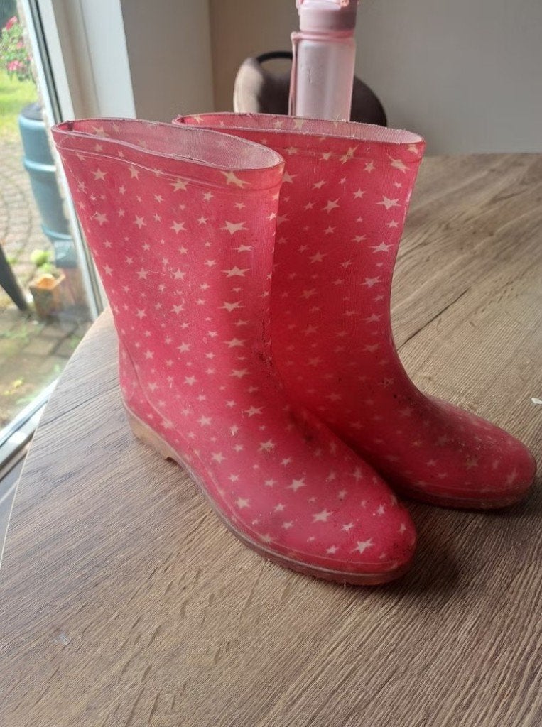 Roze regenlaarzen maat 41, Ophalen of Verzenden, Regenlaarzen, Roze, Gedragen