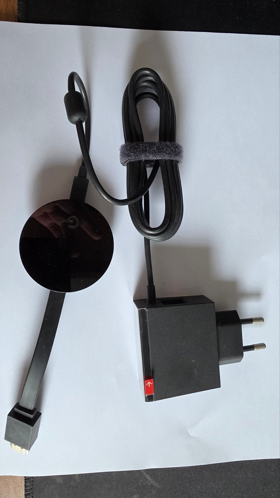 Google Chromecast met Ethernet adapter - Zo goed als nieuw, Ophalen of Verzenden, Zo goed als nieuw, HDMI