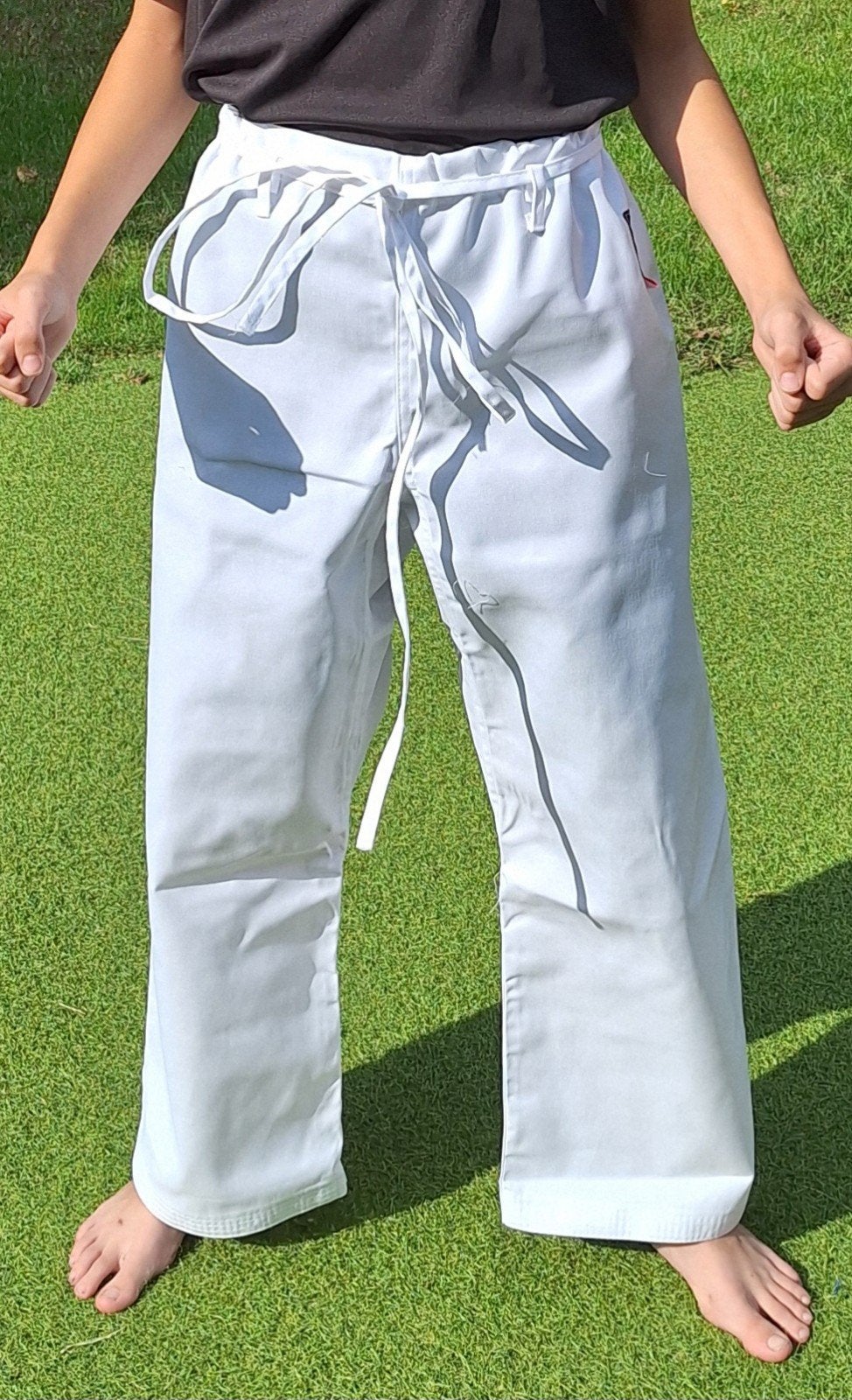 Nieuwe Kyokushin karatebroek 8oz,  maat 170, Nieuw, Karate, Vechtsportkleding, Maat M