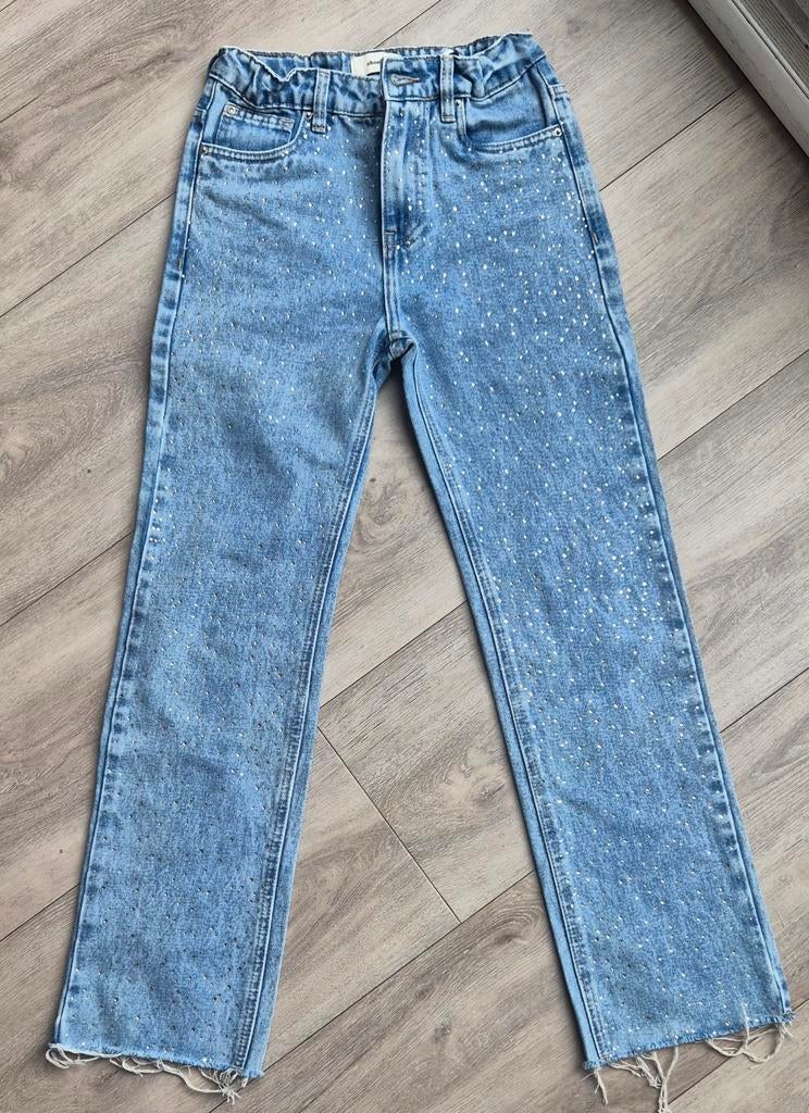 Shoeby spijkerbroek met glitters mt 158, Ophalen of Verzenden, Zo goed als nieuw, Meisje, Broek
