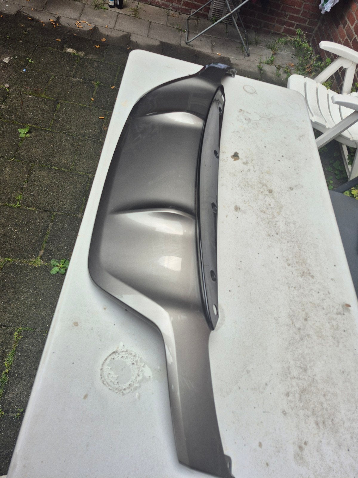 Range Rover Evoque L551 R-Dynamic Achterzijde Silicon Silver, Ophalen, Nieuw, Achter, Bumper
