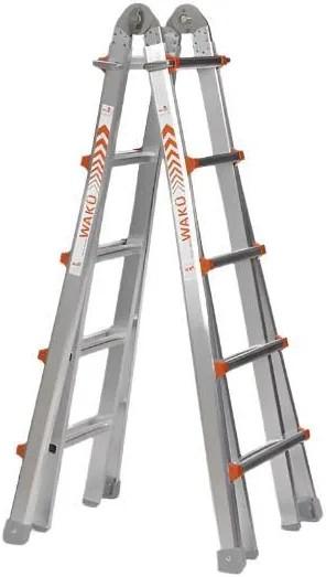 WAKÜ 4x5 Ladder, Doe-het-zelf en Verbouw, Ladders en Trappen, Ophalen, Nieuw, Ladder, Opvouwbaar of Inschuifbaar