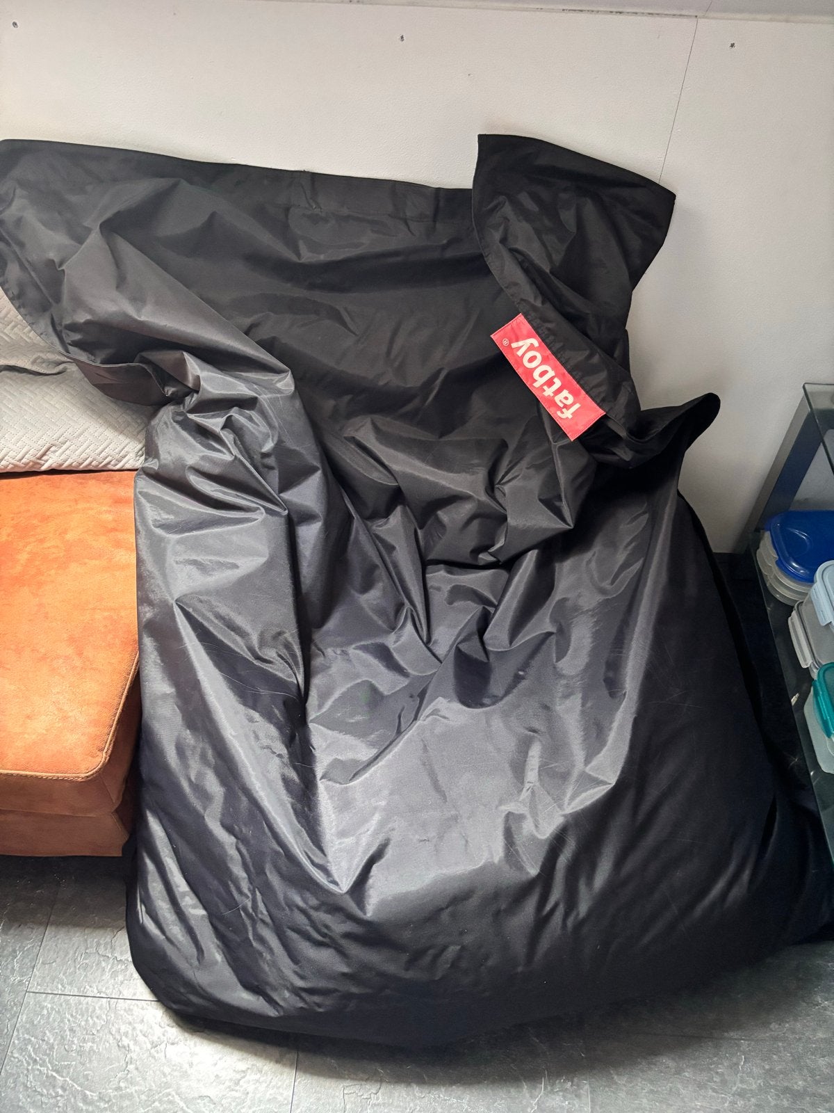 Fatboy Original Zitzak Zwart - Comfortabel en Stijlvol, Ophalen of Verzenden, Zo goed als nieuw, Zwart, Zitzak