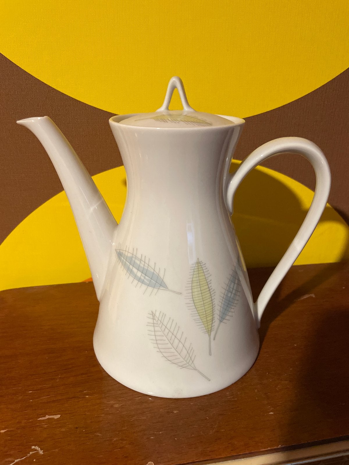Rosenthal Selb Germany Koffiepot met Bladmotief, Ophalen