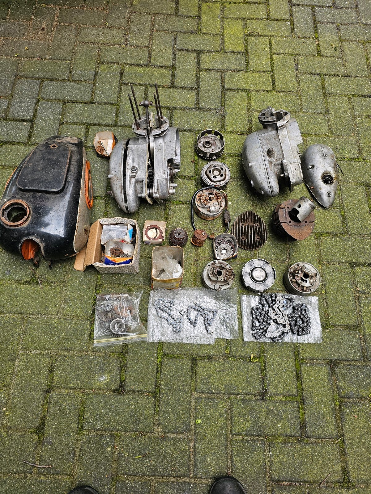 Blok onderdelen DKW RT 125. Bj 1954., Ophalen of Verzenden