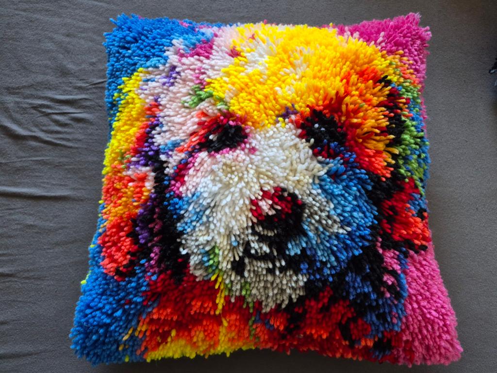 Handgemaakte Punch Needle Kussens met Dierenmotieven, Ophalen of Verzenden, Nieuw