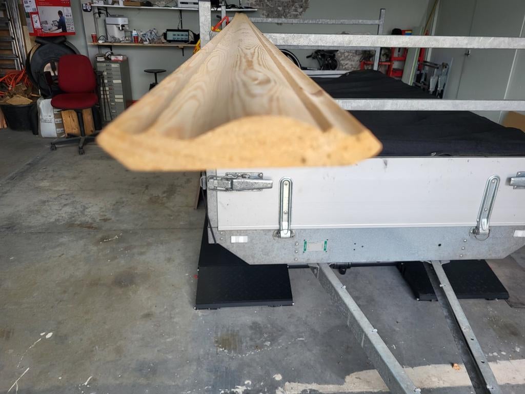 Mooie  grenen geschaafde gootlijsten, Doe-het-zelf en Verbouw, Hout en Planken, Ophalen, Minder dan 25 mm, Grenen, Overige typen