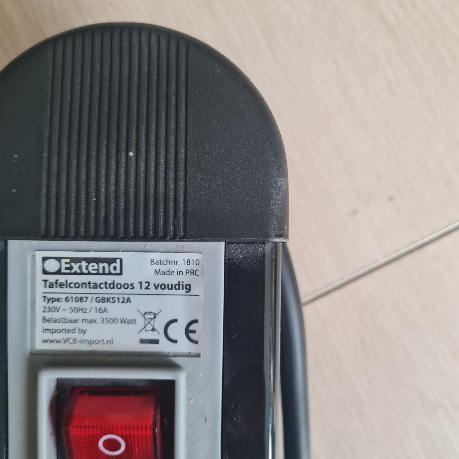 Contactdoos 12-voudig met schakelaar, Ophalen of Verzenden, Gebruikt, Overige merken, Stekkerdoos