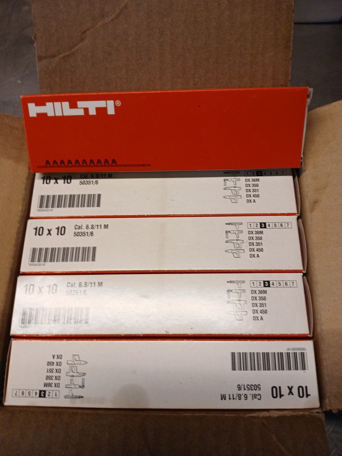 Hilti Cal. 6.8/11 M 50351/6 - 10x10 dozen, Ophalen, Nieuw, Overige typen, Hilti