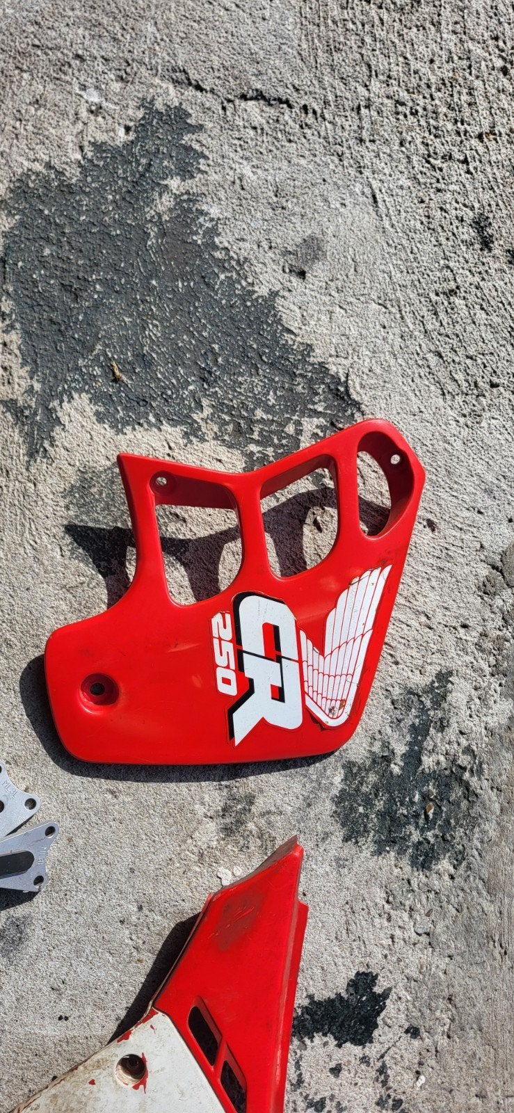 Honda CR250 1988-1989 Radiateurkap, Zijkap & Cilinderkopste, Ophalen, Gebruikt