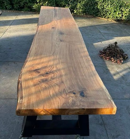 EEN MOOIE NATUURLIJKE EETTAFEL!OPMAAT!, Ophalen of Verzenden, Zo goed als nieuw